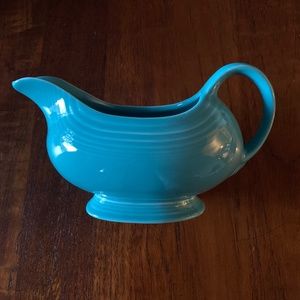 Vintage Fiestaware Gravy Boat, Turquoise